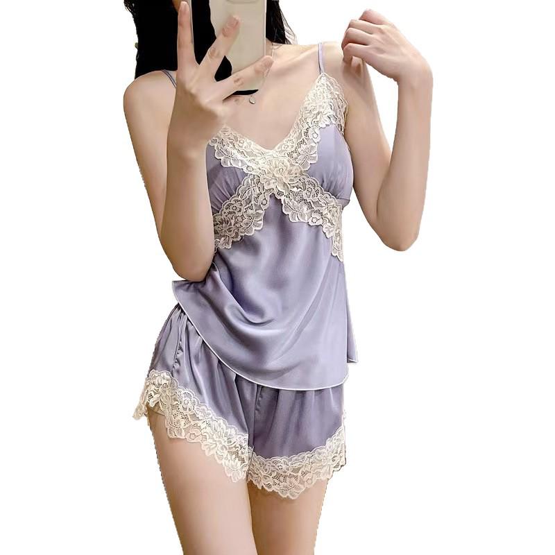 Women's Summer Sexy Camisole and Shorts Set - Versatile, High-End Feel, Wear Indoors or Out