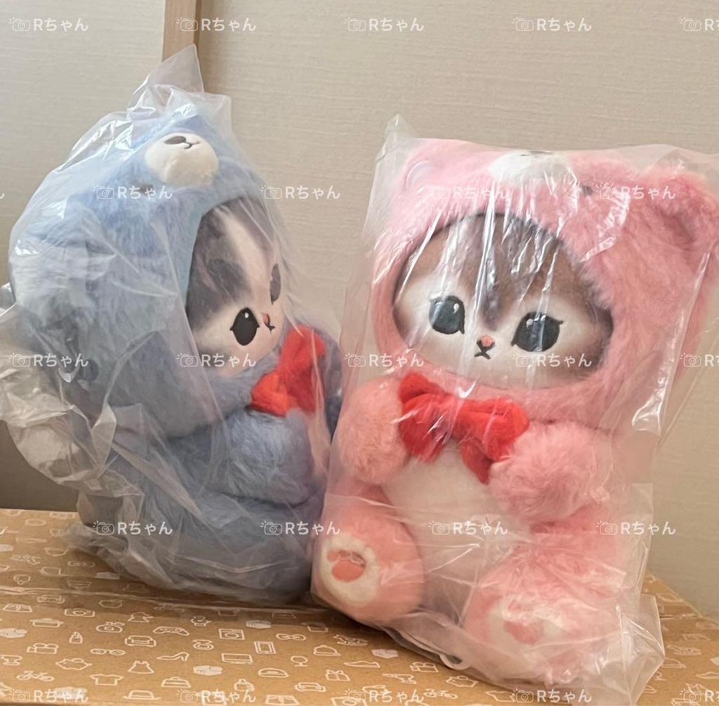 [USED] mofusand Taiwan Mofu Sand Teddy Bear Nyan Blue