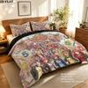 5Toubun Pattern Bedding Quilt Set Quilt Cover Pillowcase Home Birthday Gift(1 * duvet cover + 2 * pillowcase, without core)
