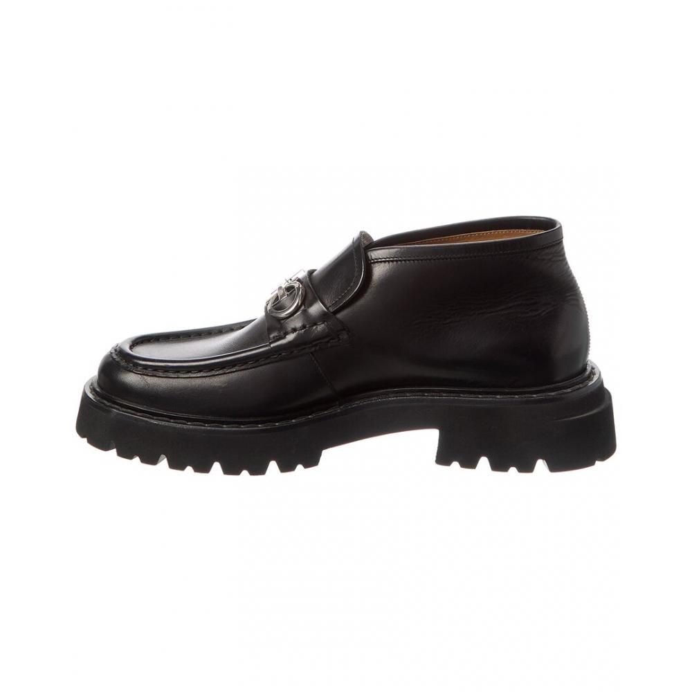 Salvatore Ferragamo Leather Loafer Black Model