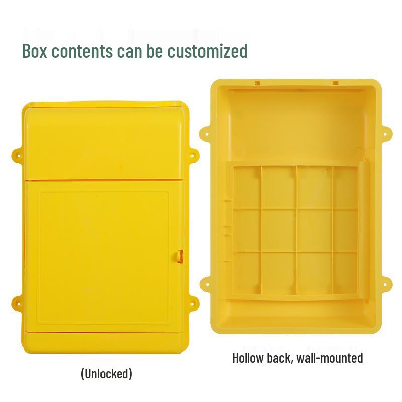 Compact Wall-Mounted Lockable Plastic Box for Mail, Complaints, Suggestions, and Milk