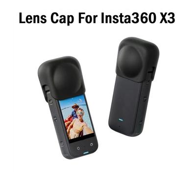 Tapa de lente antirayaduras, funda protectora de silicona a prueba de polvo para Insta360 X3, accesorios para cámara de acción panorámica