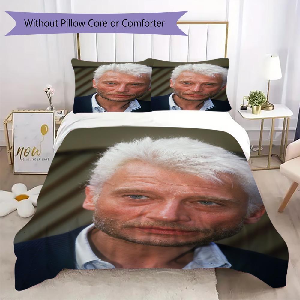 French legendary rock singer and actor Johnny Hallyday provides comfortable bedding covers and pillowcases for home use (without core) K18
