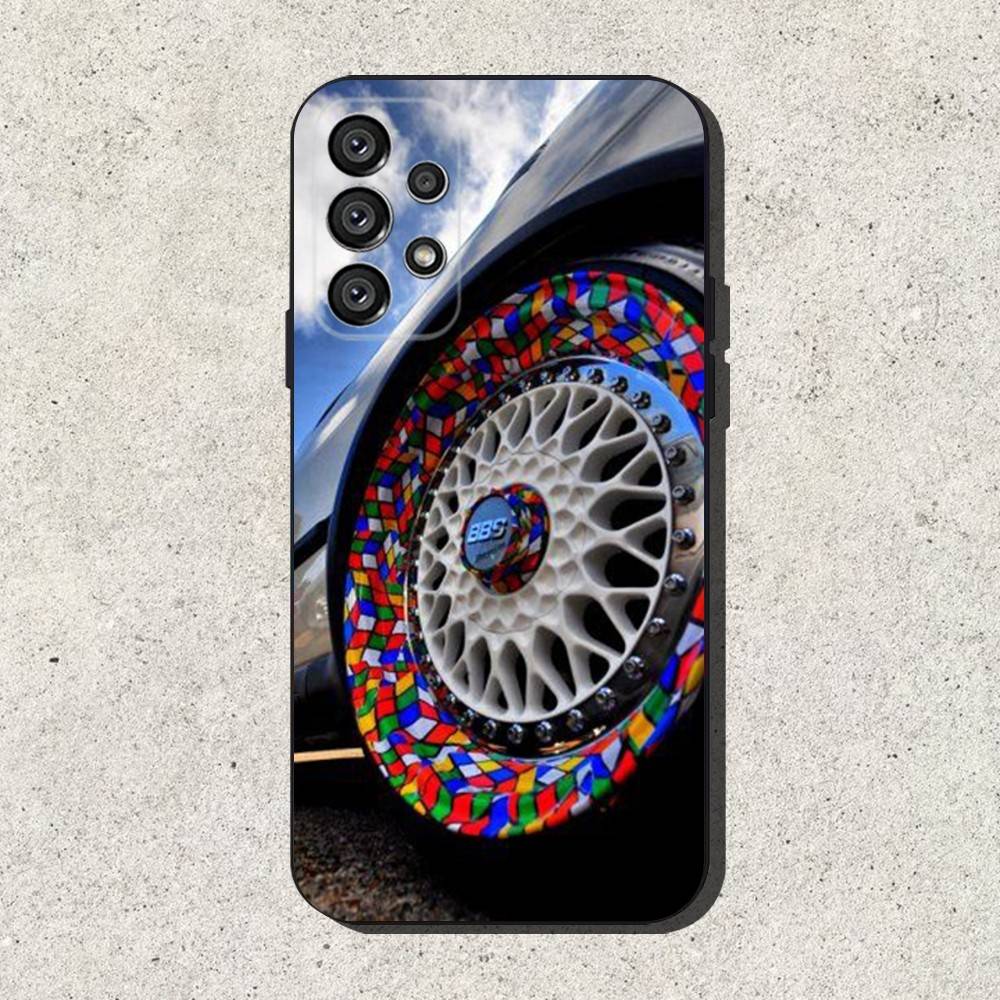 

B-BBS Car Rim Wheel Phone Case For Samsung S25,S24,S21,S22,S23,S30,Ultra,S20,Plus,Fe,Lite,Note,10,9,5G Black Cover Samsung S24