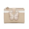 New women's wallet female simple and cute wallet short two-fold zipper wallet card bag integrated