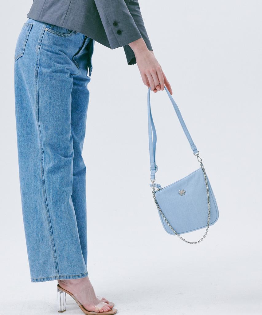 Jedrefeb5 Slant Mini Chain Bag_ Light Blue