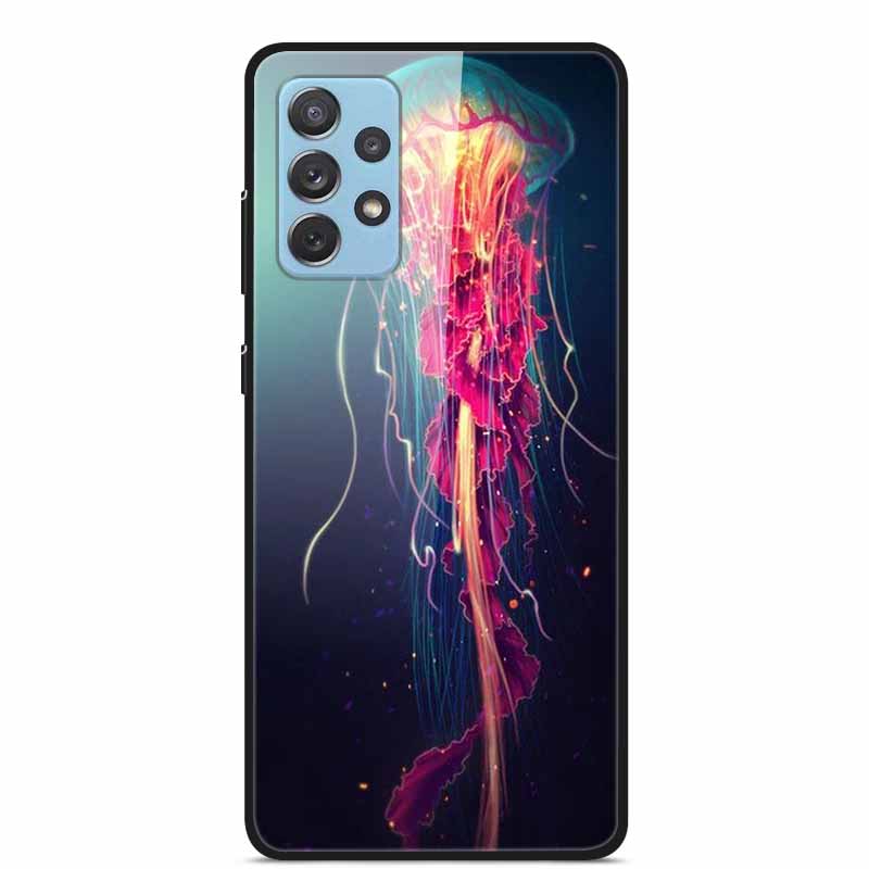 For Samsung A52 5G 4G Cases A52s 5G Tempered Glass Hard Back Cases For Samsung Galaxy A52 5G Phone Covers Funda A 52s 2022 A528B