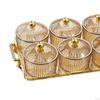 Caddy Serving Platter Condiment Tray,Serving Bowls Cookies Jar,Fruit Snacks for