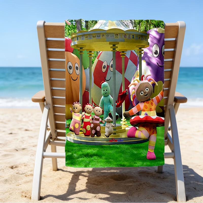 Ultra-Soft Beach Towel with In the Night Garden Theme,Ideal for Pool - Camping, Diving - Perfect Travel Essential, Vibrant Beach Towel.