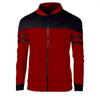 Giacca da Baseball da Uomo Autunnale e Invernale Ispessita Colorblock Giacca Morbida Calda Antivento Casual Taglia Plus Giacca da Ufficio