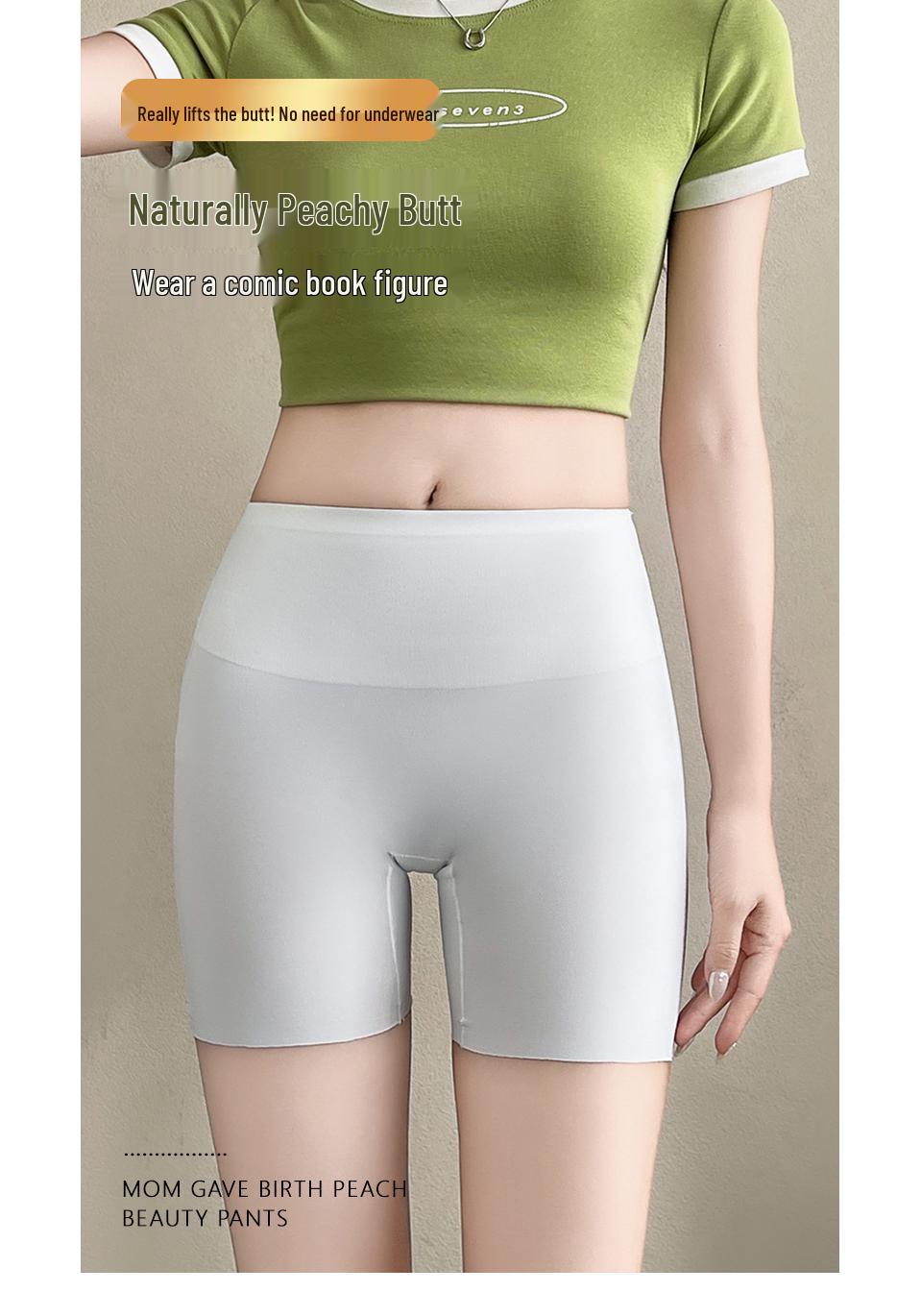 

Women s Seamless Ice Silk Tummy Control Safety Shorts XL [120-140]