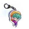 5pcs KPop Demon Hunters Anime Merchandise Kawaii Cartoon Patterned Acrylic Keychain Small Gift