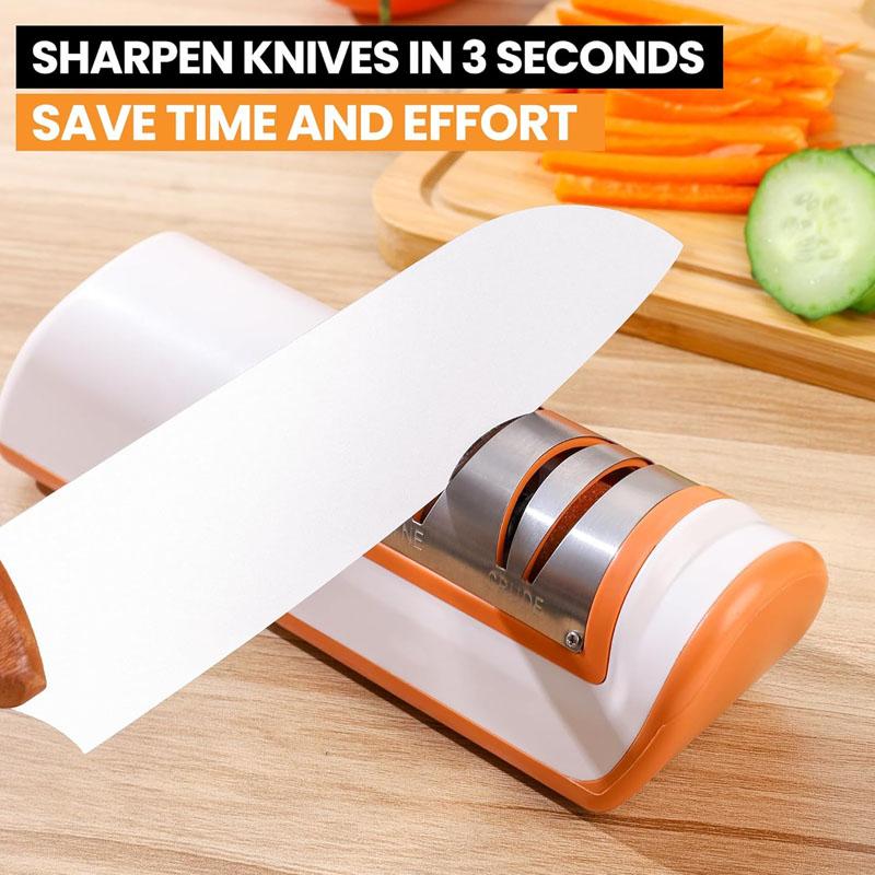 Electric Knife Sharpener Automatic Adjustable USB Charging Multi-functional 4 Gear Quick Sharpening Scissor Grinder for Kitchen
