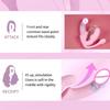 Telescopic Strapless Strap on Dildo Vibrator Anal Plug Massager Lesbian 3 in 1 Vibrator G-Spot Vaginal Stimulate Clitoris Sex Toys for Couple Lesbian