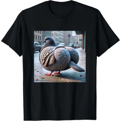 100 Level Gyatt Gen Z Meme Taube T-Shirt Lustige Brainrot Taube Damenbekleidung Grafik Kawaii Ästhetik Harajuku Mode Y2K