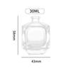 Transparent Glass Perfume Spray Bottle with Cap and Nozzle