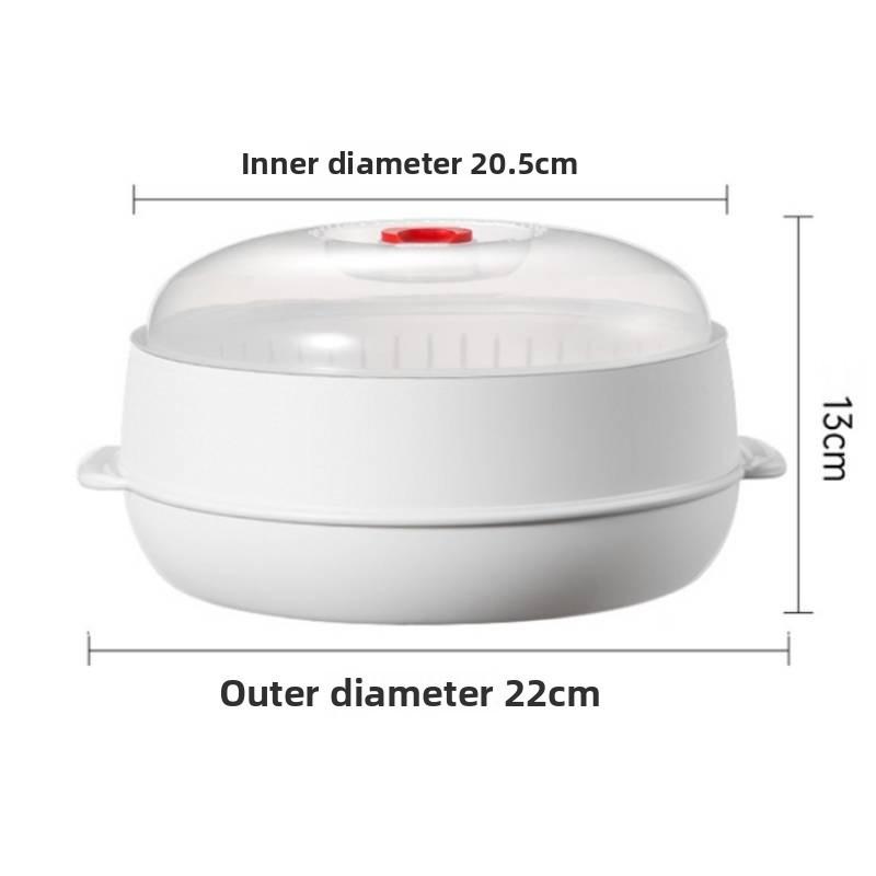 Microwave Safe Double Layer Steaming Basket Food Grade Plastic Steamer Tray For Home Cooking Single