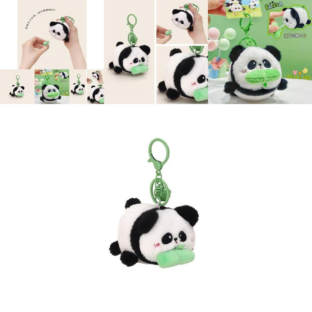 Adorable Plush Panda Keychain Accessory For Cute Bag Charm And Gift Idea