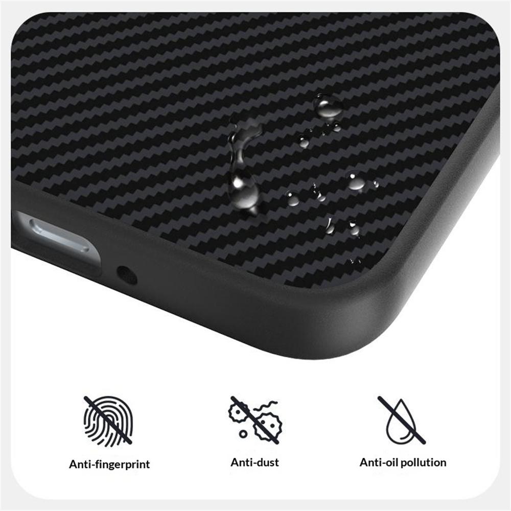 ABEEL For OnePlus 15R 5G/Ace 6T 5G Magnetic Case Carbon Fiber Texture TPU PC PU Phone Back Cover