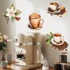 Coffee Lover Wall Stickers, Removable Self-Adhesive PVC Decals for Kitchen Cafe Home Decor