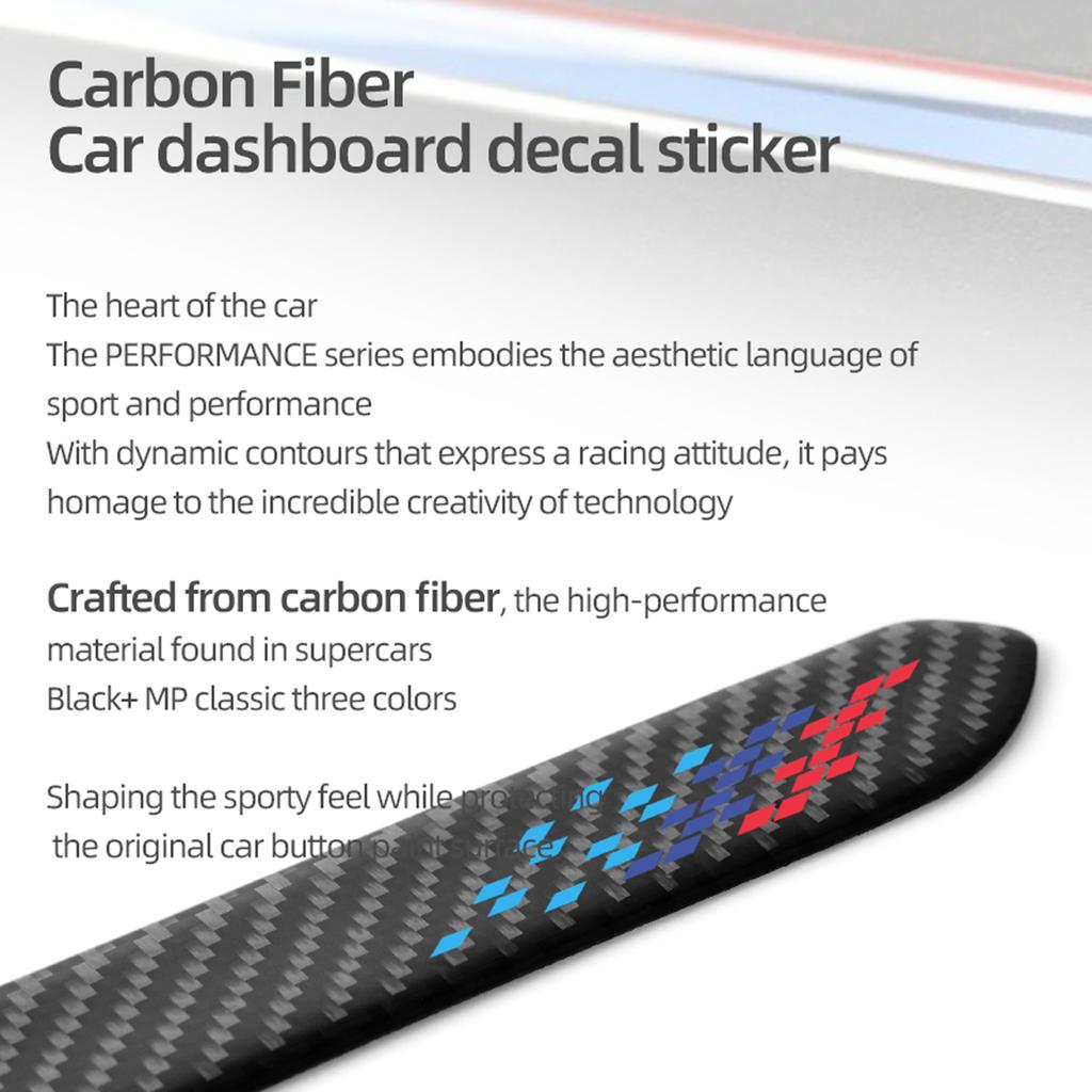 AAACH1 For BMW X3 G45 G48 2025- Carbon Fiber Instrument Trim Strip Dashboard Panel Decor Sticker Car Interior Tuning Accessories