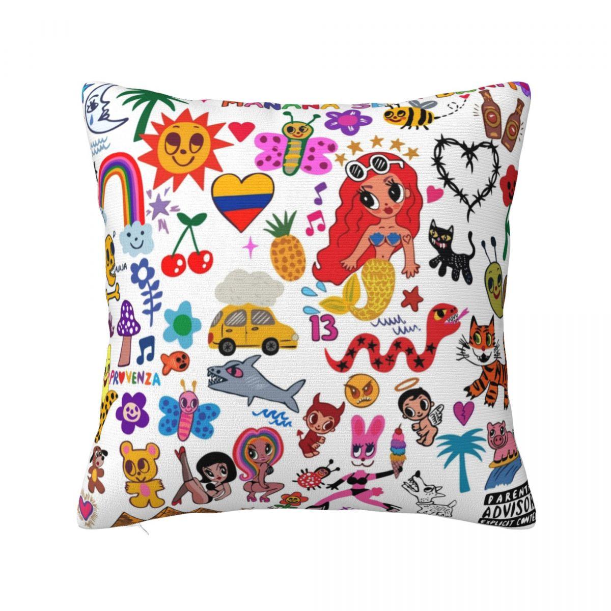 

Music Symbol New Album Symbol Arirang Tour Square Pillow Cases Cushion Covers Customized Zipper Decorative Pillowcase for Bed 30x30cm 12x12in