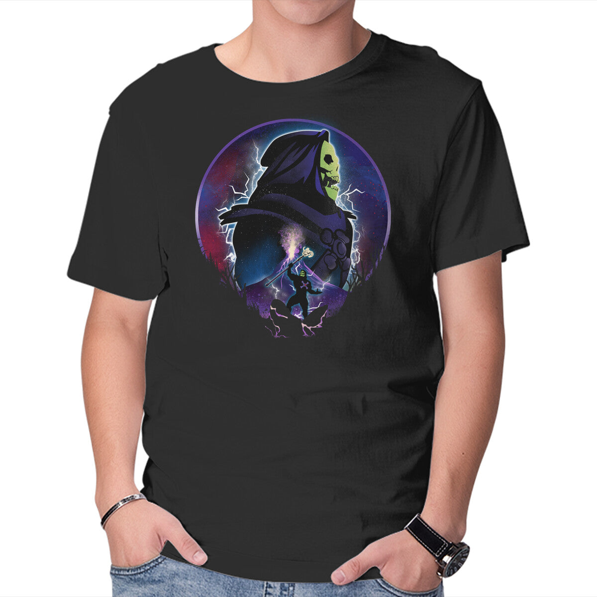 Unisex Crew Neck T-Shirt Eternia Evil Warrior Graphic Short Sleeve Casual Tee XL