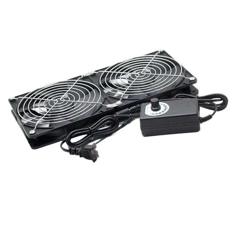 12CM Silent High Airflow 12V Cooling Fan for PC Cases, Cabinets, Routers, and Flower Stands