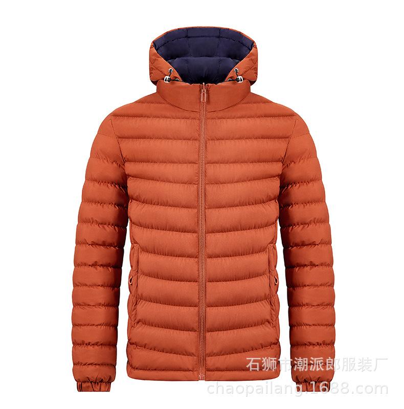 

2025 новая одежда в рубчик двусторонняя утолщенная хлопковая одежда мужская свободная осенне-зимняя хлопковая одежда 4XL