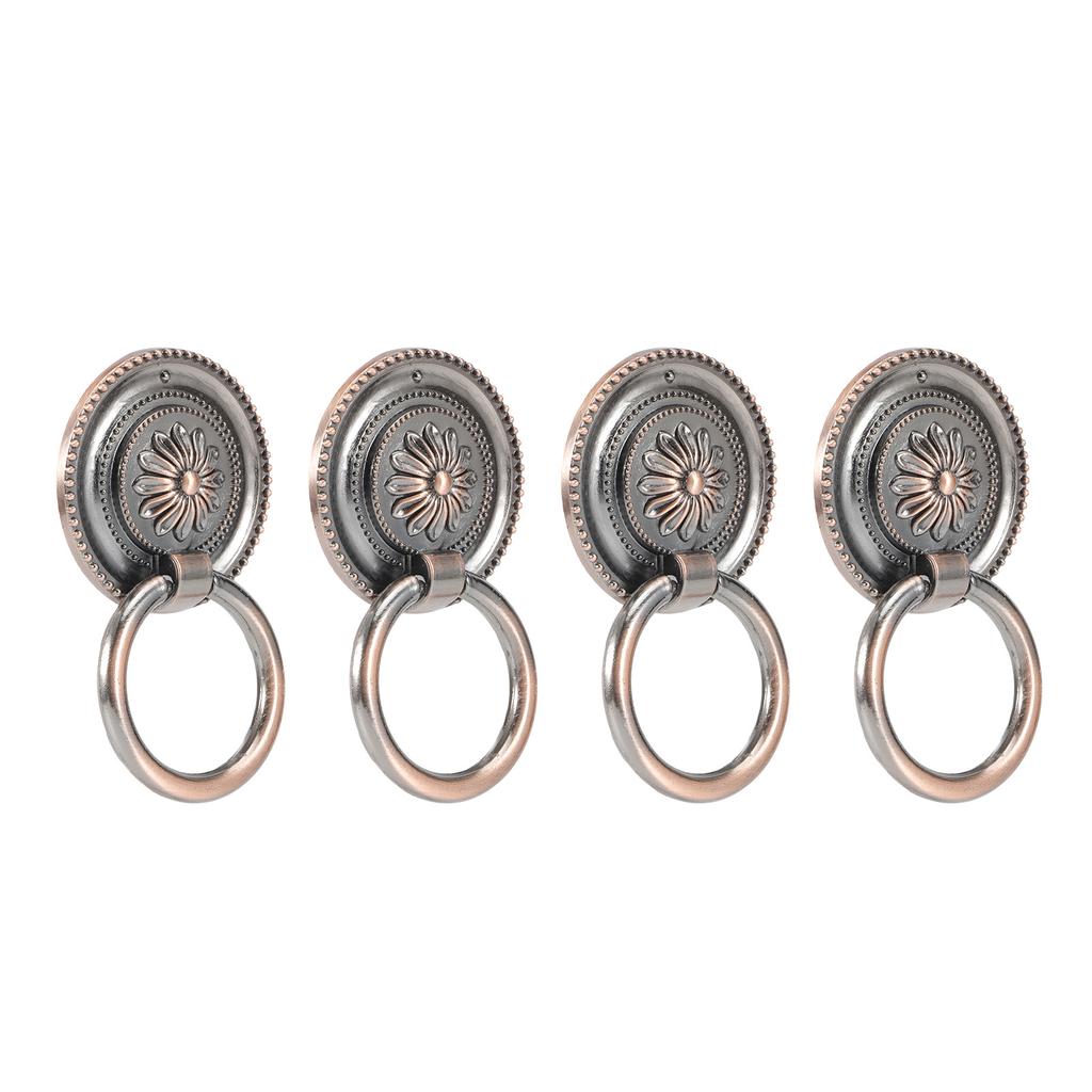 4 szt. Drzwi     Antyczne stop cynku Szuflada Szafa Szafka Uchwyty Okucia