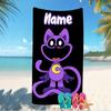 Customizable personalized beach towels Smiling Critters themed designs.Suitable for the beach, yoga, sports;ideal as beach accessories