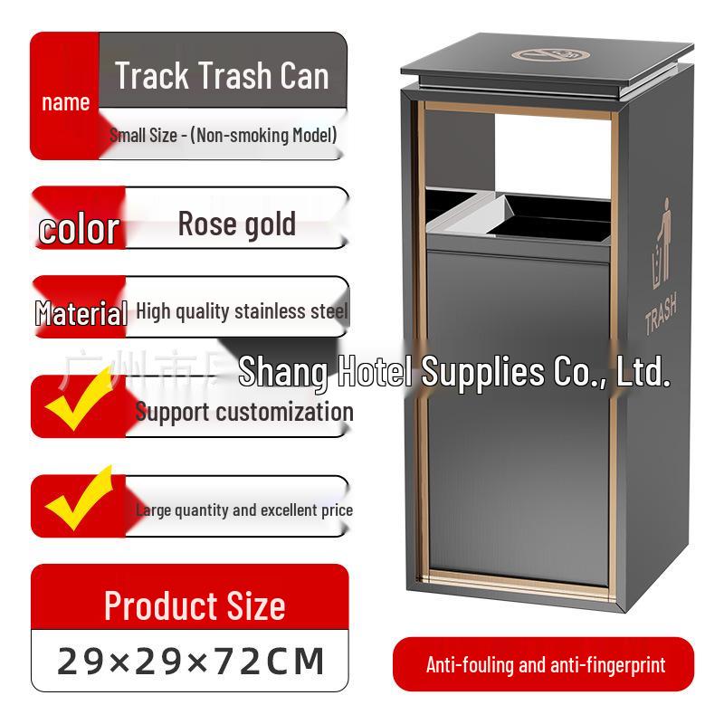 Stainless Steel Trash Can for Shopping Malls, Hotels, Offices, and Subway Stations