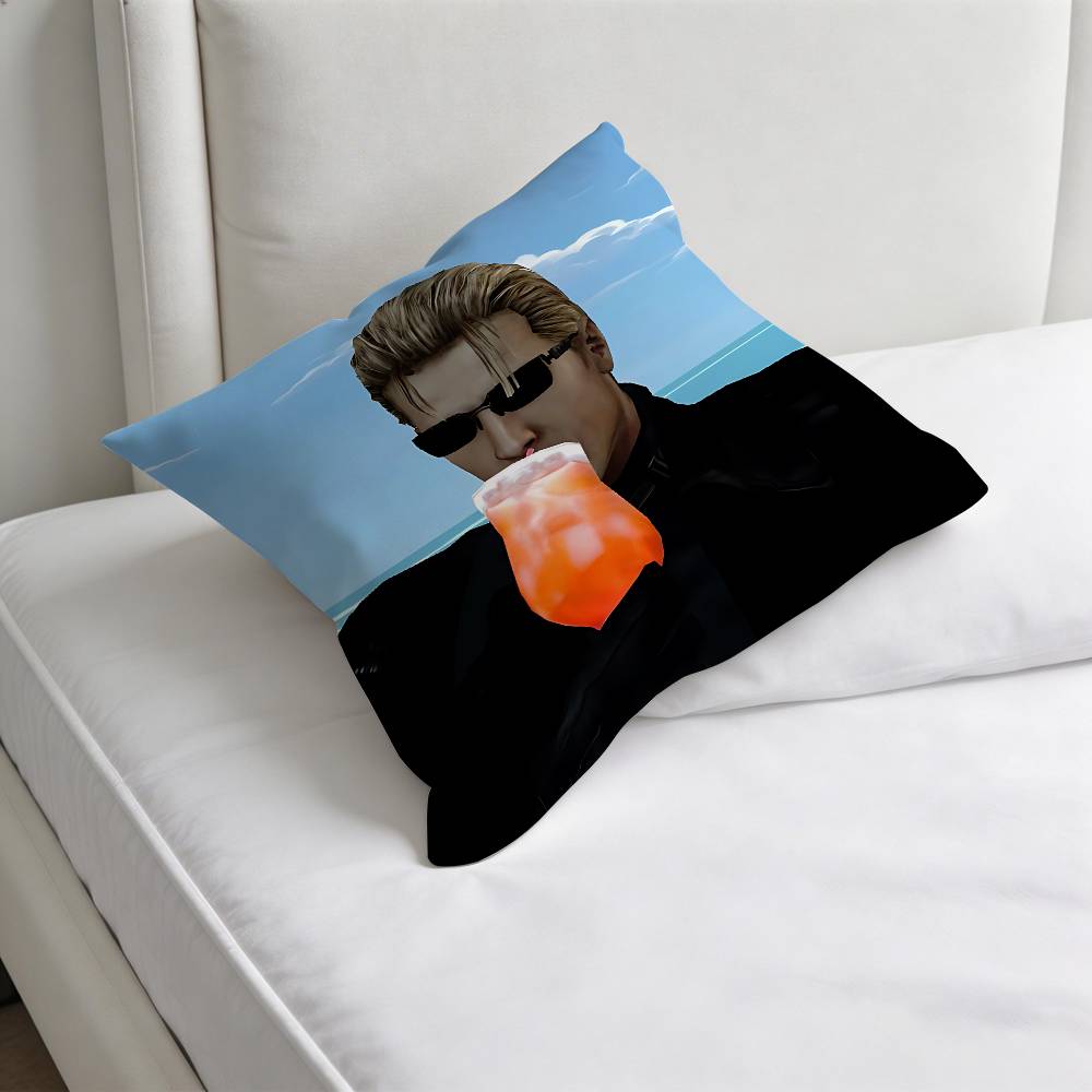 Funny AAlbert Wesker Decorative Square Pillow Cover Soft Comfortable Pillow Case Sofa Bed Home Decoration