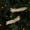 Realistic Simulated White Bird Pendant Artificial Christmas Tree Decoration  Holiday Festival Decor
