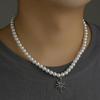 Delicate Necklace with Adjustable Chain Stylish Pendant Necklace Jewelry Adjustable Clavicular Chain Pearls Neckchains