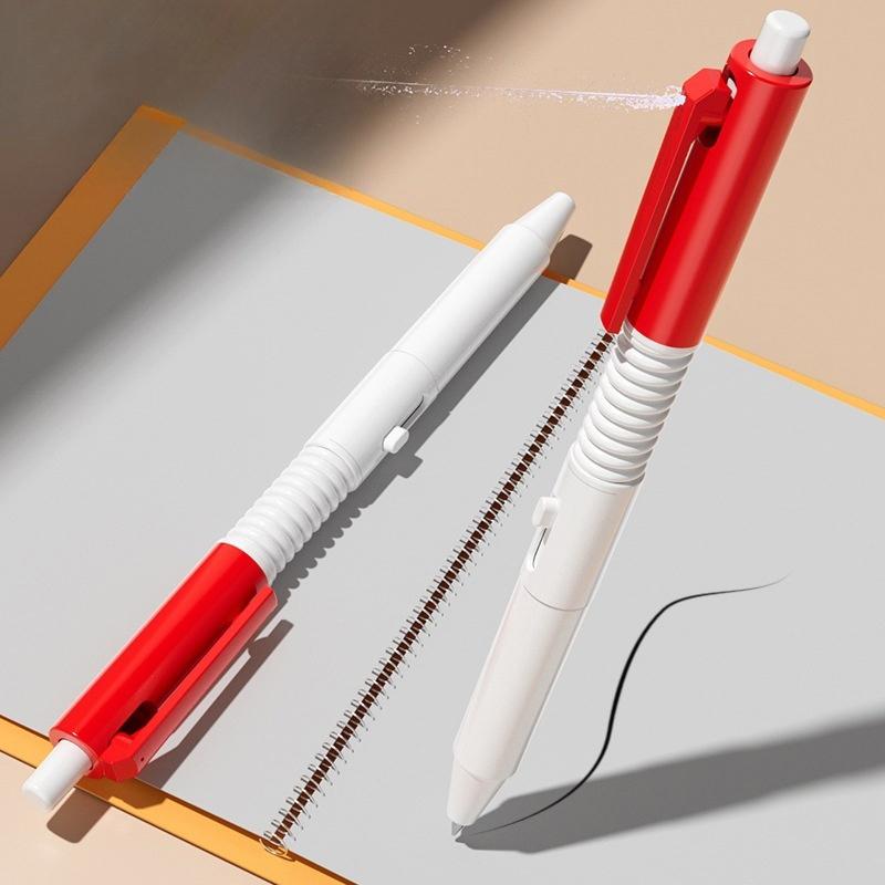 2 In 1 Funny Prank Retractable Water Spray Pens,Ball Pen With Water Spray Funny Prank Toy Stress Relief