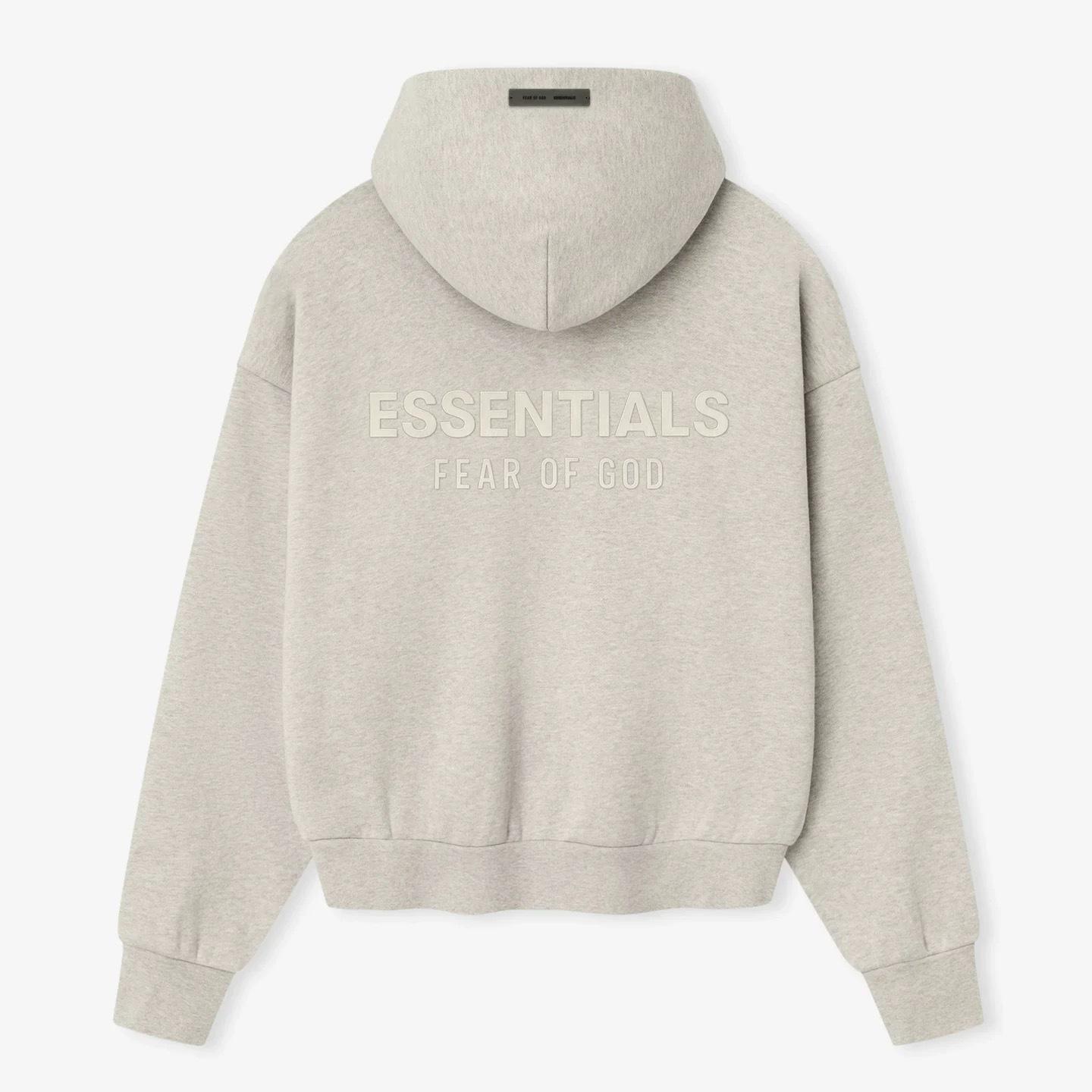 American Niche Trendy Metal Letter Fleece-lined Hooded Sweatshirt Jacket - Autumn/Winter Essentials Medium