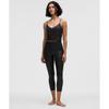 Lululemon Align  High Rise Ribbed Crop 23   Shine Radiate Foil Print Black