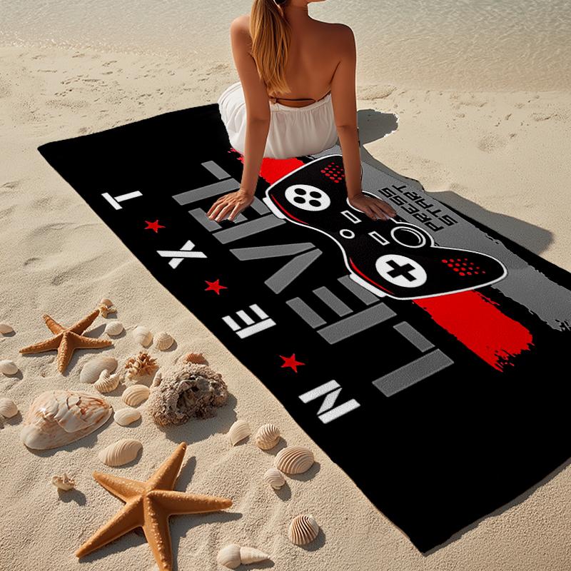 Neon Game Night Party Beach Towel, Super Soft Microfiber, Gift for Her/Him, Birthday, for Pool, Beach, Travel, Home Decor Fan gifts