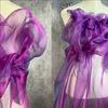 150X100cm Organza Fabric Two-color Gradient Soft Yarn Laser Fabric Blue Green Gradient Color Two-tone Fabric Party Decoration
