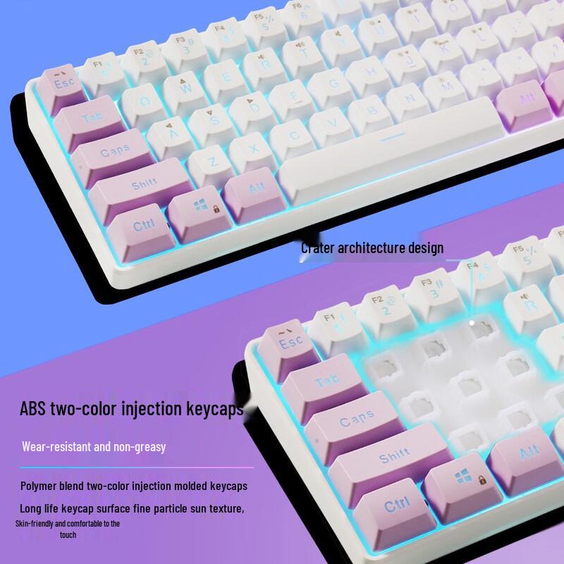Y-FRUITFUL K401 RGB Mechanical Feel Wired Keyboard