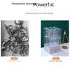 Samt 3-Schicht Acryl Schmuck Organizer Box