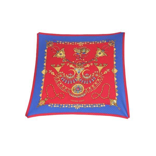 HERMES PleatedCarre papules des sables Desert accessories scarf Pleated scarf Used