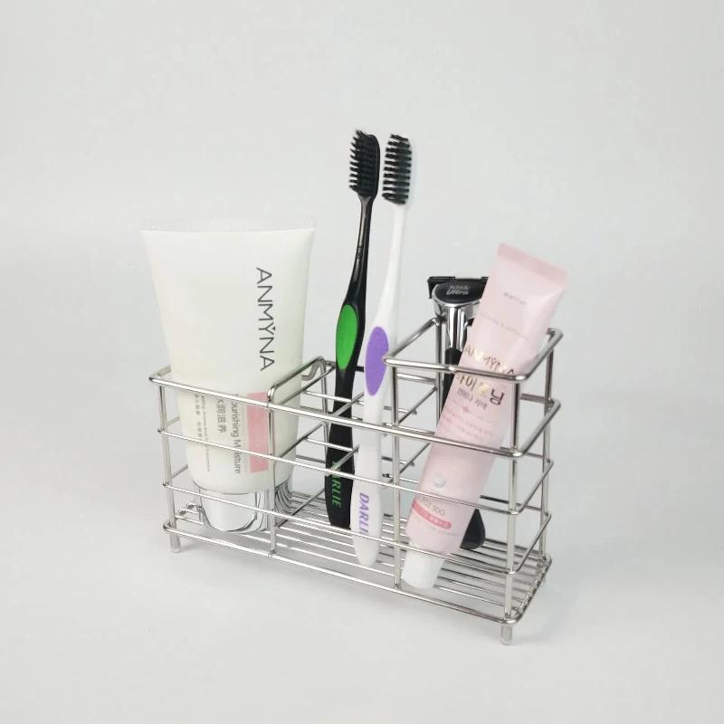 Canonda 304 Stainless Steel Bathroom Holder - Wall Mounted Electric Toothbrush Rack Toothpaste Storage Space-Saving Accessory