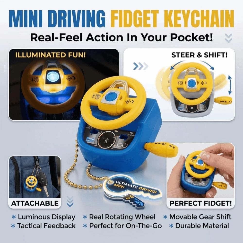 Mini Simulated Steering Wheel Various colors Backpack Hanging Ornament Small Gift