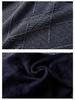 2025 Men's Winter Sweater: Mid-Aged Plush Knit, Thickened, Round Neck, Dad Style, Casual, Warm