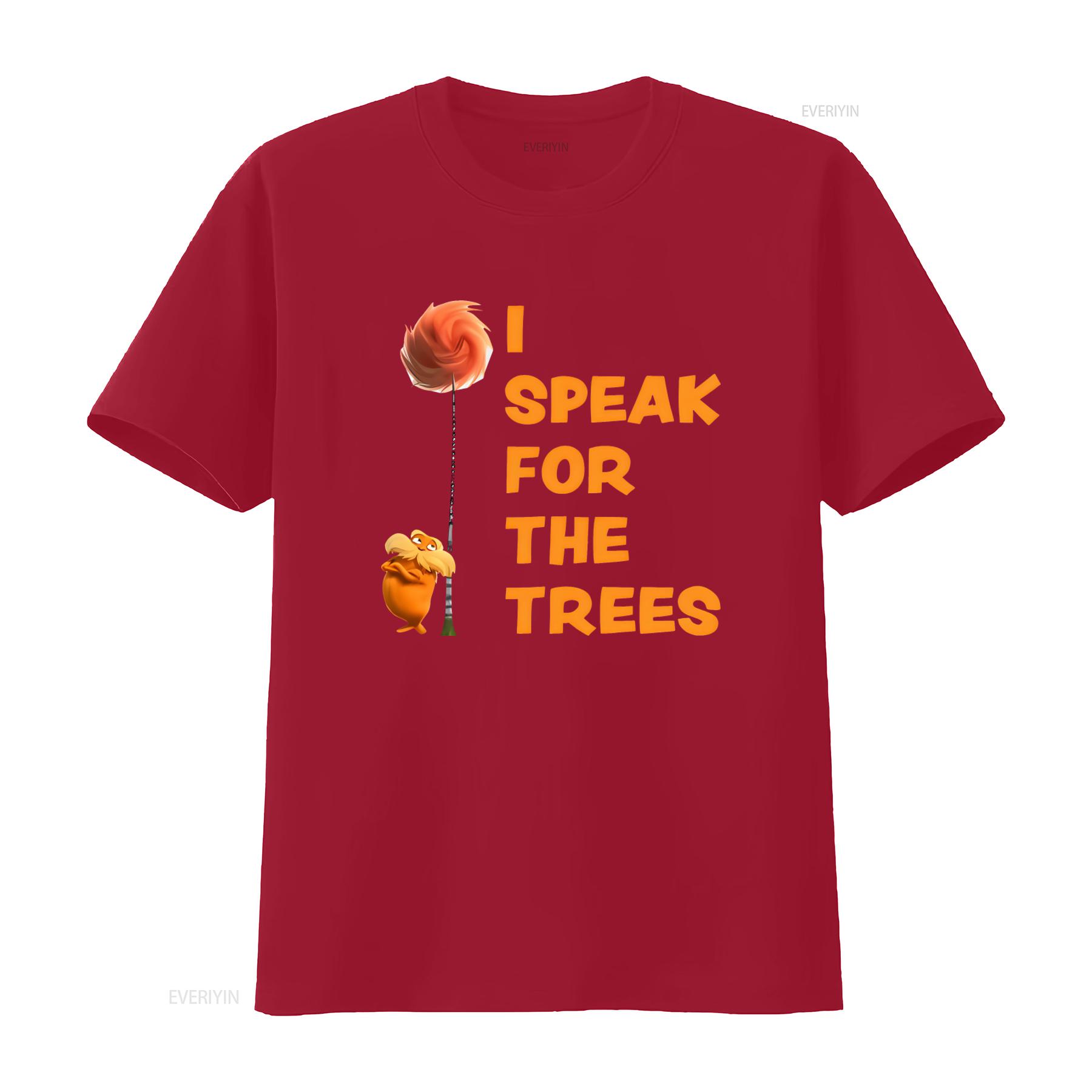 

I Speak For The Trees Cool Lorax Movie Fan T Shirt Perfect Eco Conscious Fashion Lovers vintage Washed Casual Unisex fashion S
