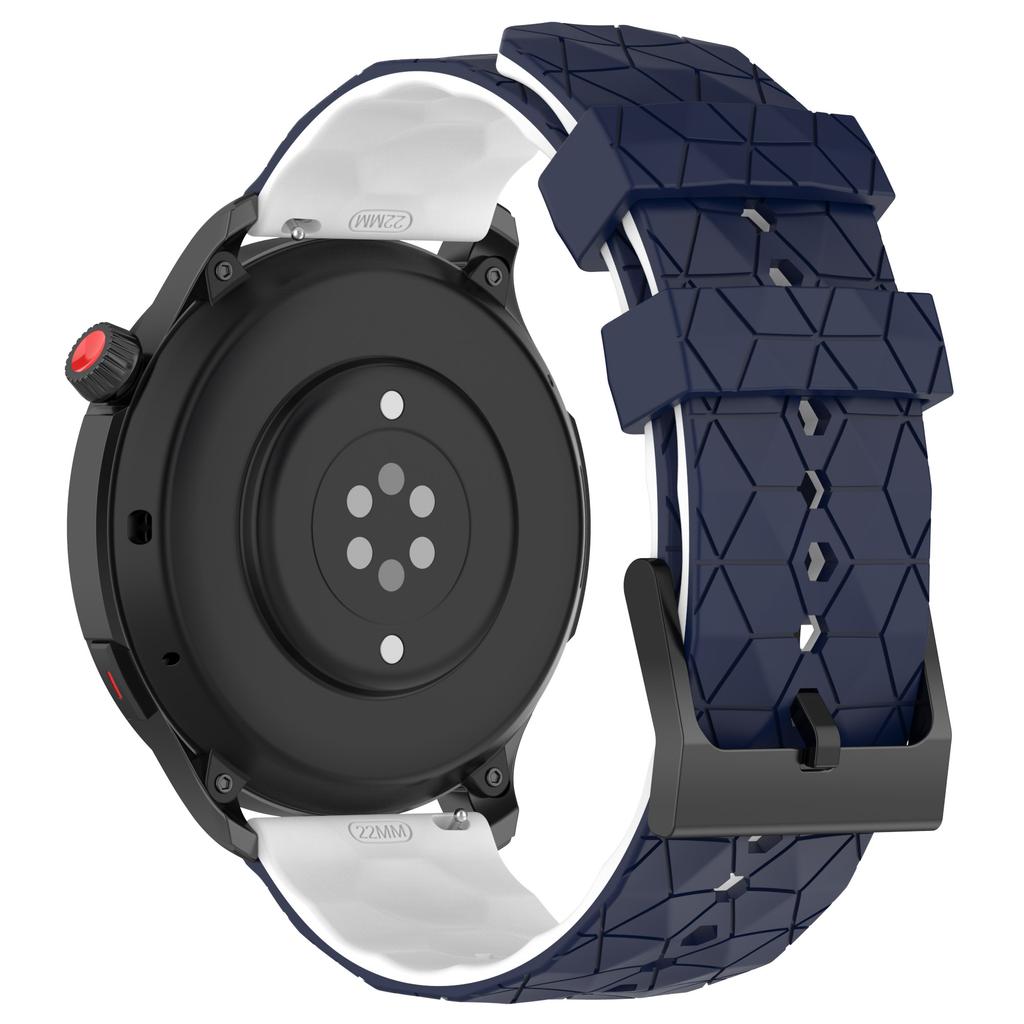 22mm 20mm Silicone Strap For Samsung Watch 7/6/5/4 Huawei Watch 4/3/GT5-4-3 Football Pattern Bracelet Amazfit GTR 4/Balance Band