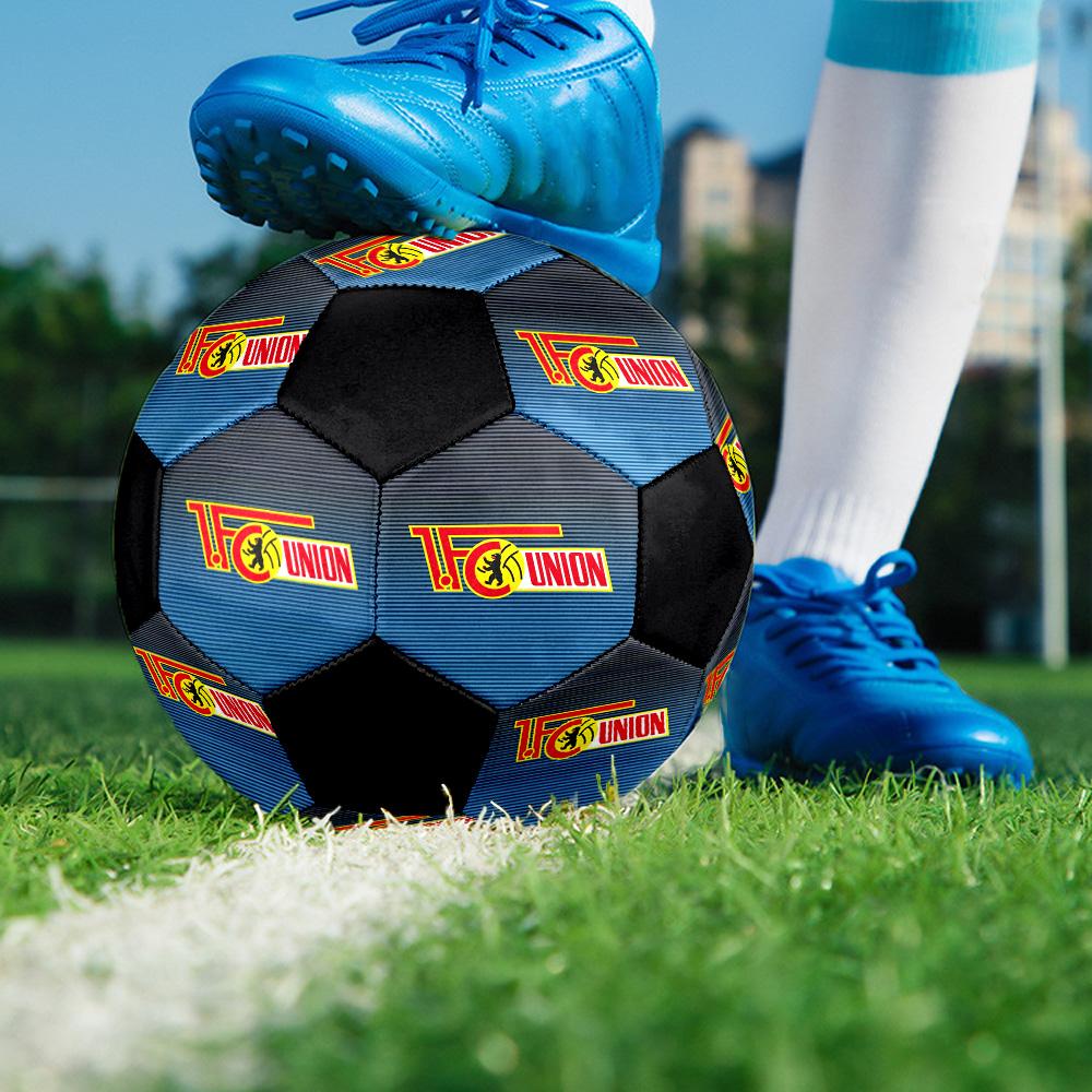 1. FC Union Berlin Indoor Soccer Ball Colorful All Ages Size 5 Machine Stitched PVC Competition Ready Durable High-Bounce