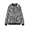 Zab Autumn New Women's Clothing Fashion Style French Style Design Fashion All-Match Zebra Pattern Loose Pullover